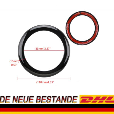 Für BMW F20 F21 2011-2019 Glanz Schwarz Heck Emblem Kofferraum Ring Einfassung