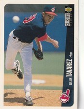 FREE SHI-1996 Upper Deck Collector's Choice Silver Signature Julian Tavarez #118