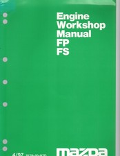 Mazda 626 GE 1997 FP, FS Engine Workshop Manual Supplement