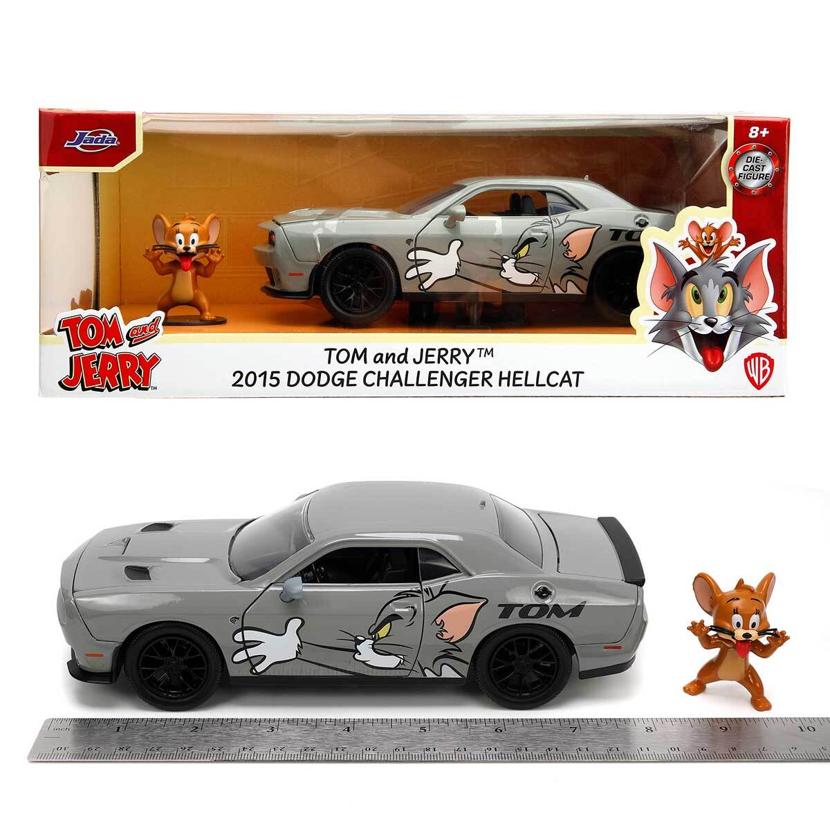 Jada Hollywood Rides: Tom & Jerry - Dodge Challenger Hellcat w