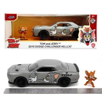 Jada トムとジェリー 2015 ダッジ チャレンジャー ヘルキャット Jada Hollywood Rides: Tom & Jerry - Dodge Challenger Hellcat w