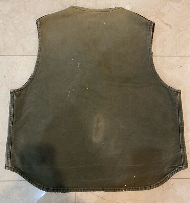 Vintage Carhartt WIP Aztec Fleece Lined Distressed Vest | eBay