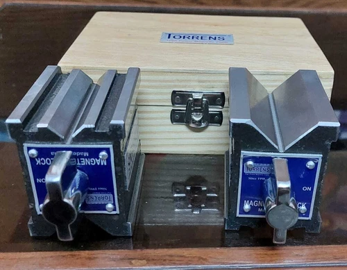 Magnetic Vee Block V Blocks Pair Heavy Precision Size 70 x 73 x 54 mm Heavy