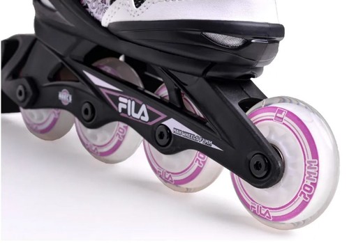 FlLA SKATES J-ONE Inline 4 wheels skate Safe, Comfortable 4 Teenagers Pink/White - Picture 6 of 15