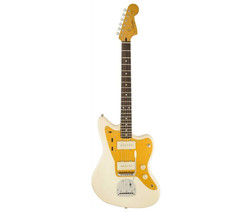 Squier J Mascis Jazzmaster Electric Guitar, With 2-year Warranty, Vintage White,