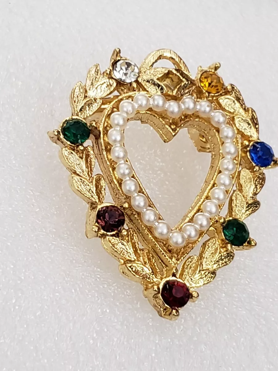 Colorful stone in a brooch clearance