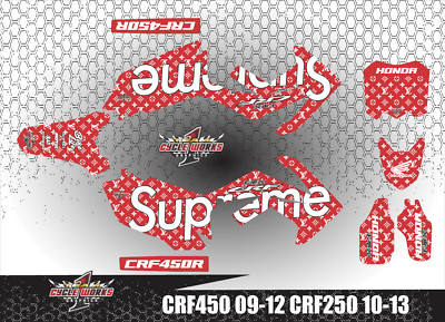MX Graphics Kit for HONDA CRF 450 2009-2012 CRF 250 2010-2013 decal Kit Supreme
