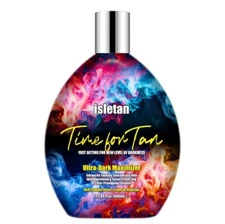 isletan time for tan tanning lotion for sunbeds with bronzer and accelerator