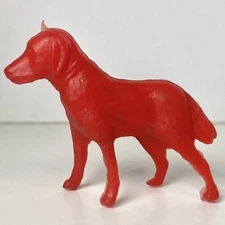 Tim Mee Toys Red Plastic Dog Vintage 1950’s Wild West Western Cowboy Camp Figure