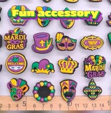 Mardi Gras Shoe Charms 30pc