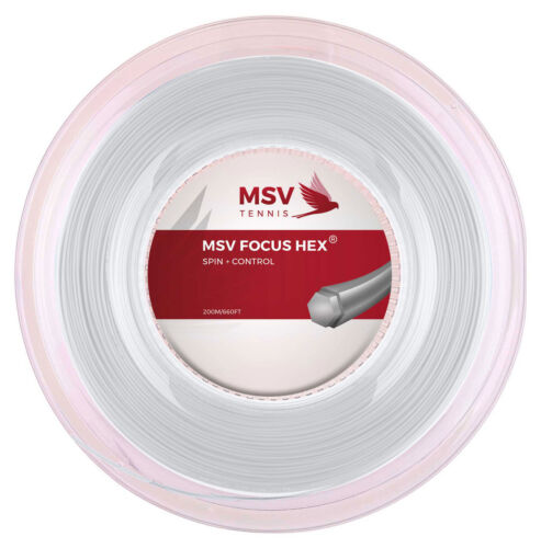MSV Focus HEX Tennis Racket String 200m Reel - Afbeelding 1 van 5