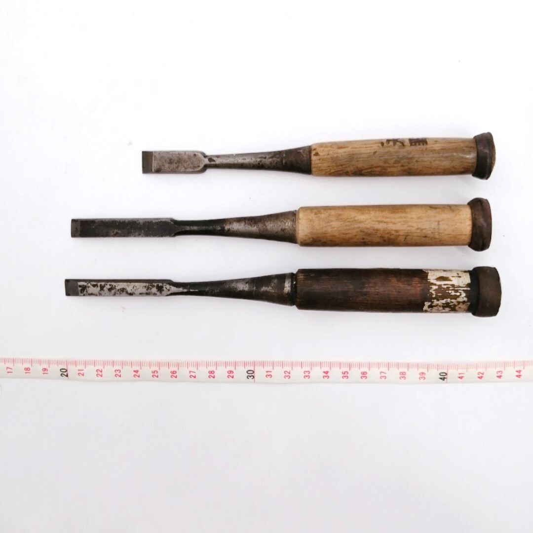 Japanese Chisel NOMI Vintage Carpenter Tool Woodworking 3 Japanese Chisel NOMI Vintage Carpenter Tool Woodworking 3