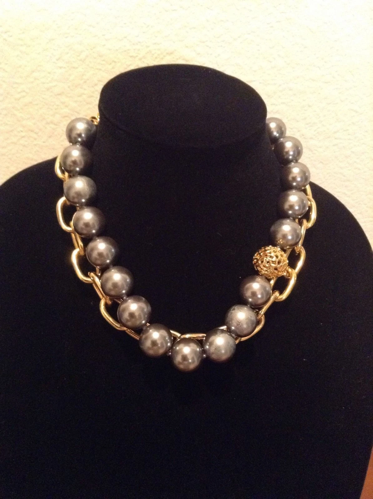 COACH Signature G ✦ Collana di perle nere di Tahiti ✦ Girocollo dichiarazione Miranda