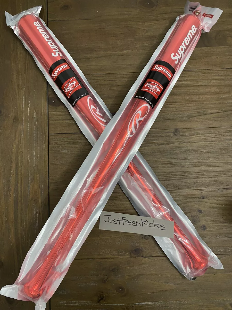 Supreme x Rawlings Chrome Maple Wood Baseball Bat