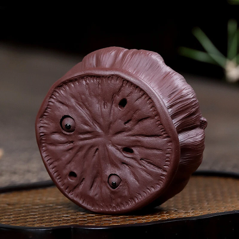 Purple Clay Tea Tray Tea Set Tea Set Decorated Purple Clay Lotus Heart Set - Image 4 of 4