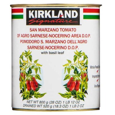 Kirkland Signature San Marzano Whole Peeled Tomatoes, 28 oz, 1 ct
