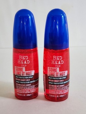 2 Pack Bed Head TIGI Some Like It Hot Heat Protection Spray 3.38 oz Each