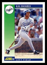 Kal Daniels 1992 Score #110 Los Angeles Dodgers Baseball *204