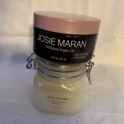 Josie Maran Whipped Argan Oil Sugar Balm Body Scrub Lot