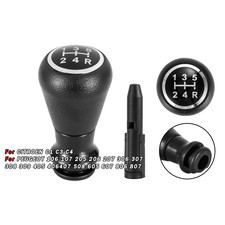 5-speed Manual Gear Shift Knob Shifter Handle For Peugeot 206 207 307 308
