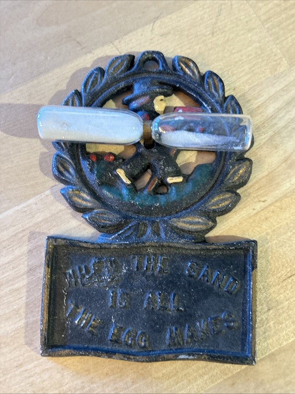 Vintage Egg Timer. Wall Mounted When The Sand Is All The Egg Makes