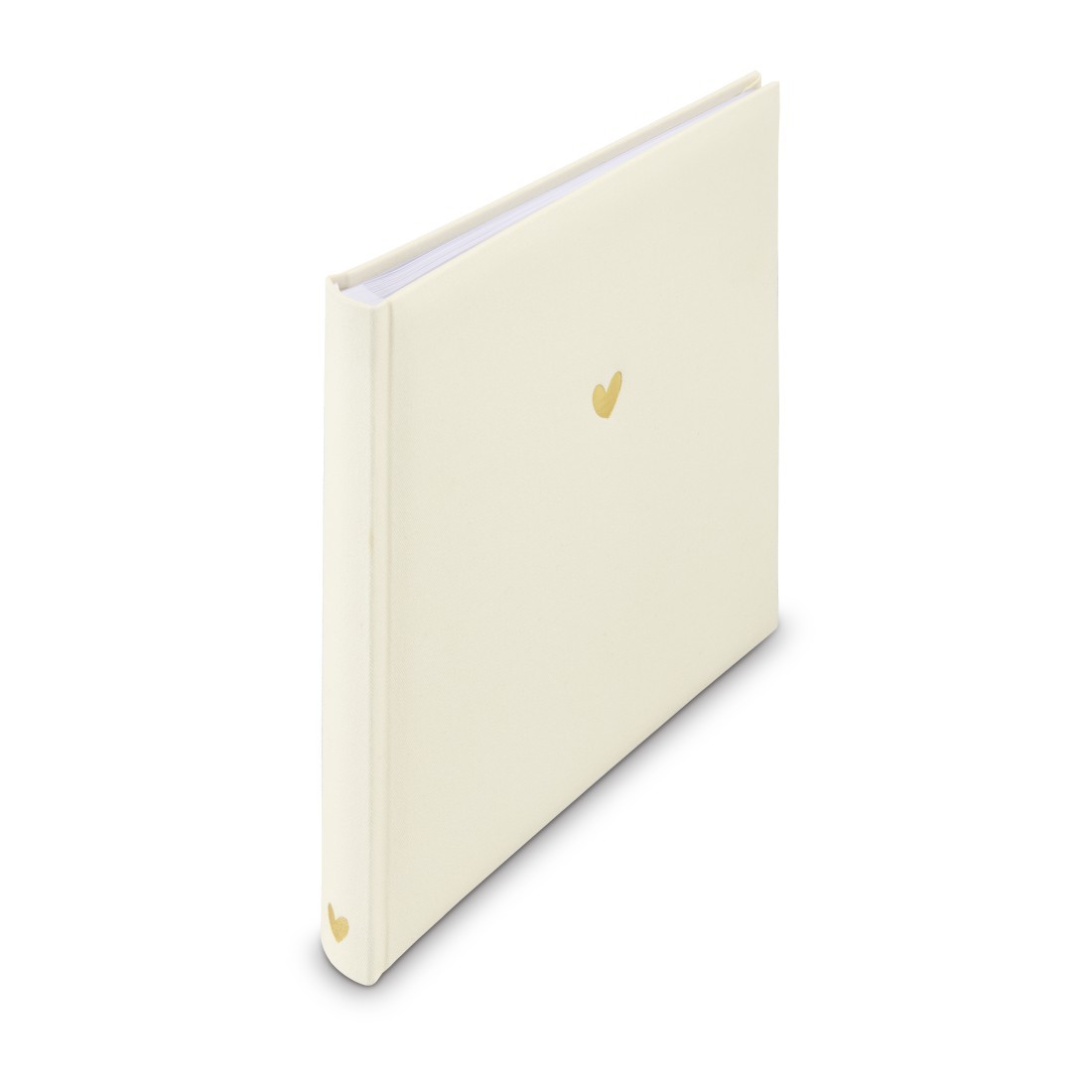 Album photo Heart 25x25 cm avec 50 pages blanches pour souvenirs