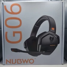 NUBWO G06 Dual Wireless Gaming Headset with Microphone for PS5, PS4, PC, Mobile