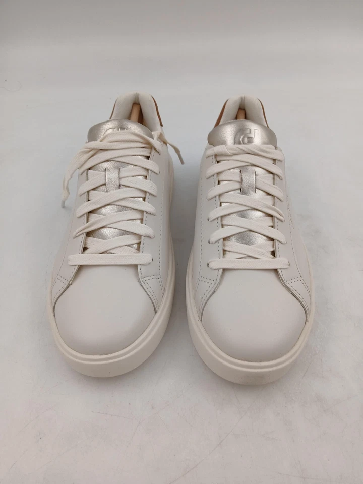 Cole Haan Shoes Womens Size 7 Ivory Gold Toffee GC Daily Sneaker Casual Low Top - Image 3 of 4