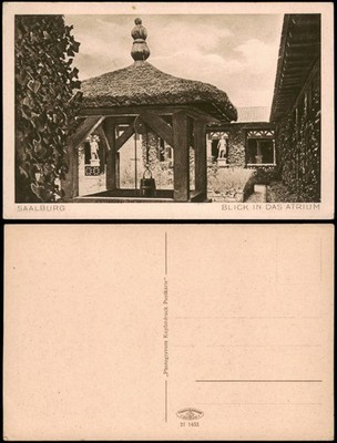 Ansichtskarte Bad Homburg vor der Höhe Römer - Kastell Saalburg Atrium 1928