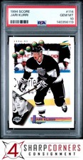1994 SCORE #114 JARI KURRI KINGS HOF  PSA 10