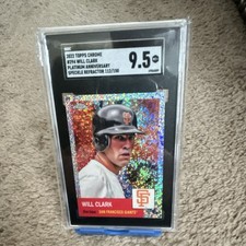 Topps Chrome Platinum Anniversary Will Clark Speckle #294 /150 SGC 9.5 Giants