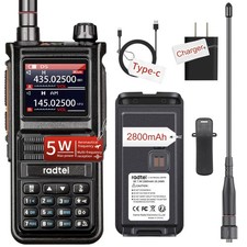 RT-470X Multi-Band Ham Radio 256CH Aviation Air Band Radio NOAA Marine Walkie...