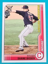 2021 Topps Big League #268 Shane Bieber Cleveland Indians BASEBALL Card N4