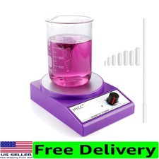 Magnetic Stirrer Hot Plate w/Stir Bar Retriever, 3000RPM Hot Plate Stirrer