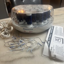 Remington Mist Hot Roller Hair Curlers Pageant Prom Curlers H1052 With 19 Clips