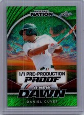Daniel Cuvet 2025 Leaf Baseball Nation 1/1 Pre Production Proof