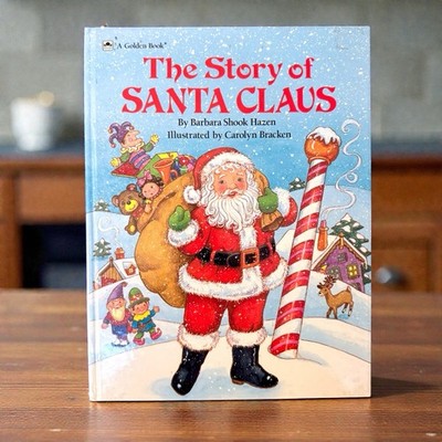 Vintage Little Golden Book The Story of Santa Claus 1989 Christmas Hardcover 