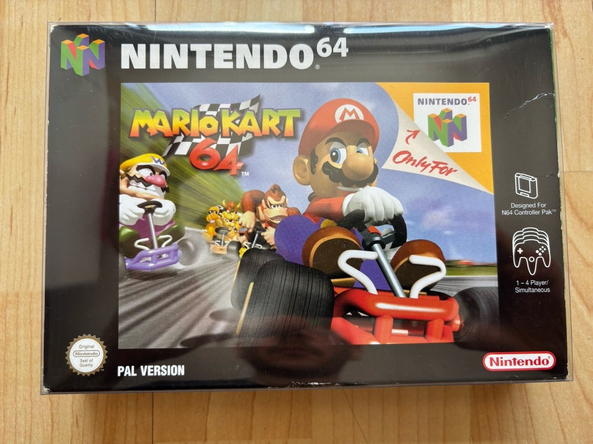 Nintendo 64 N64 Mario Kart 64 Boxed Complete VGC With Box Protector  Pal