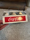 Vintage Coca-Cola Metal 6 Pack Bottle Carrier (Coke) Caddy Aluminum Holder