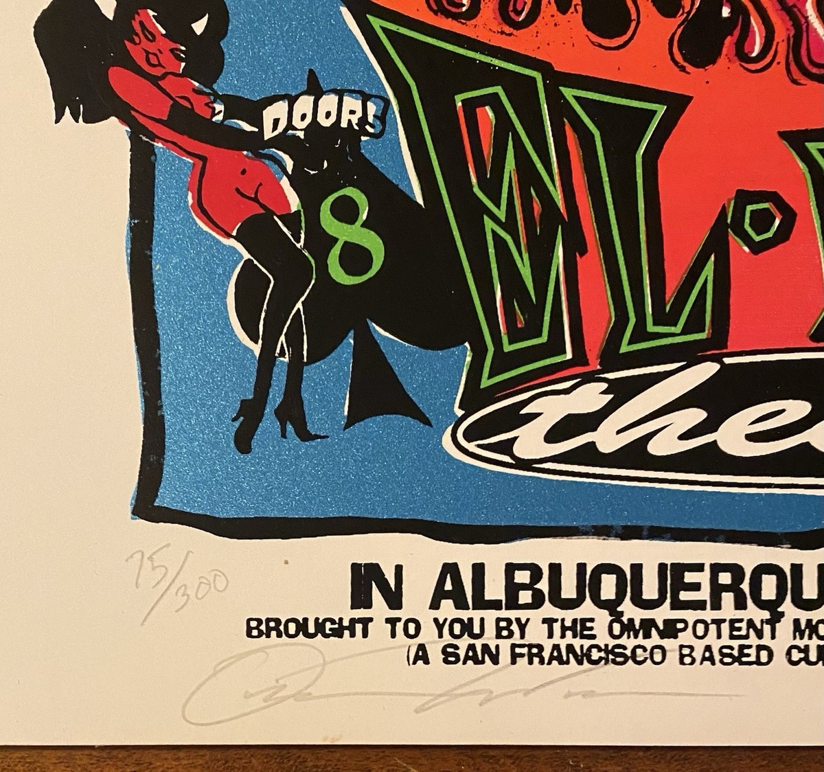 The CRAMPS El Rey Theater ALBUQUERQUE 1995 US CONCERT POSTER