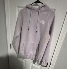 The North Face Womens Purple Pullover Hoodie M Logo Hooded Pockets Activewear