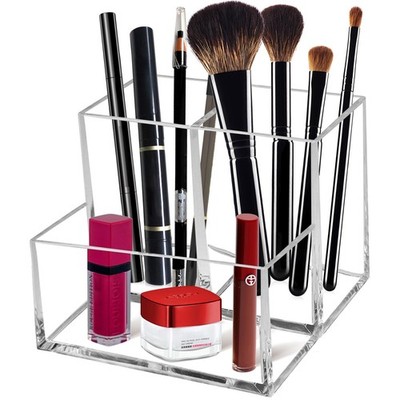 Cerpourt Clear Acrylic Makeup Brush Organizer,Multi-Purpose Cosmetic