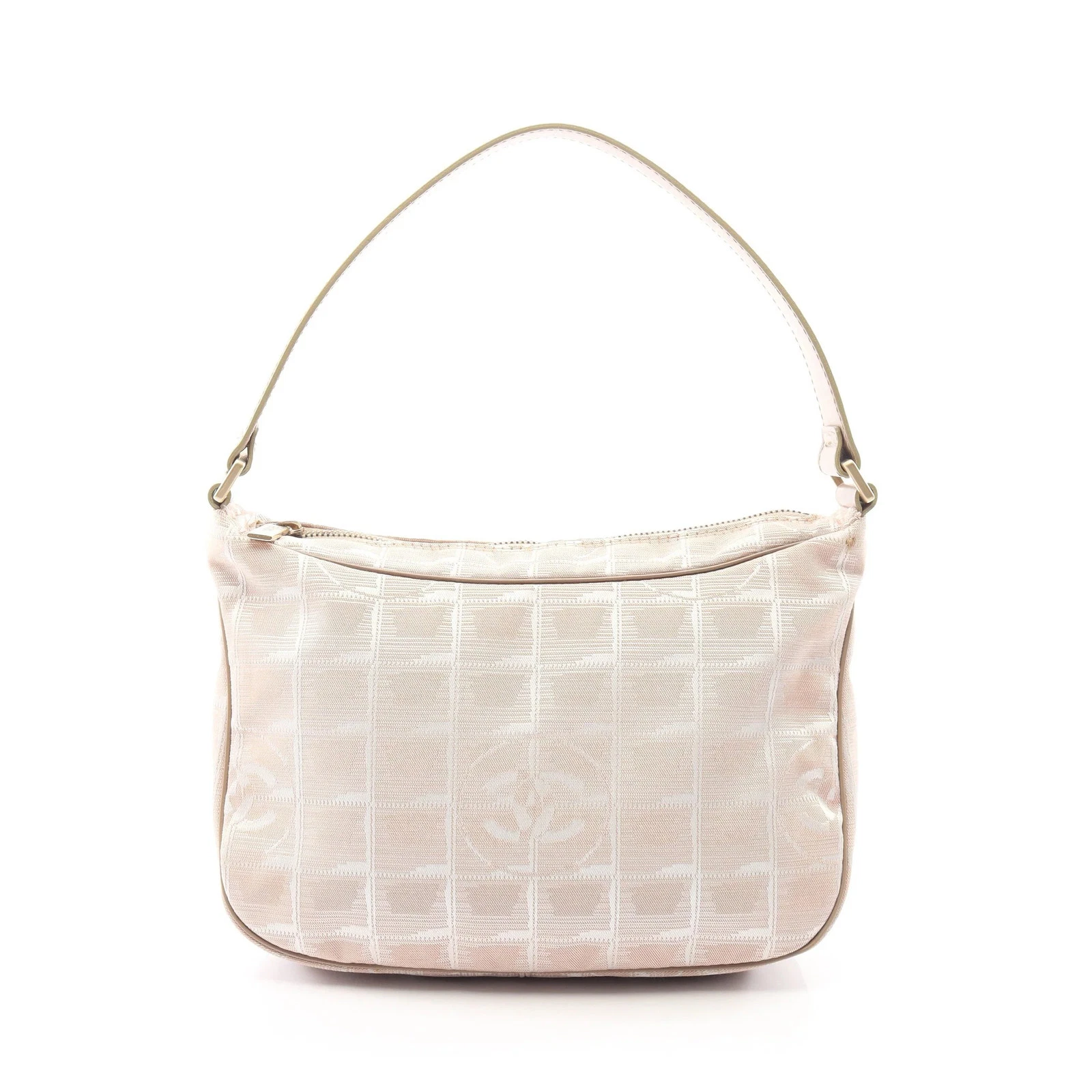 Chanel — Chanel New Travel Line Shoulder Bag Beige Leather #RCB4704
