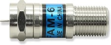 6 dB RF Attenuator - Universal F-Type Inline Coaxial Signal Reducer, 5 MHz-3 GHz