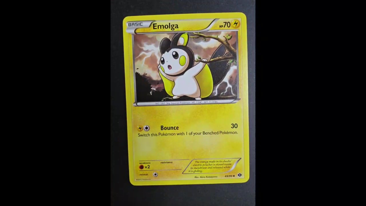 Emolga 49/99 Uncommon Next Destinies Pokemon Moderately Played