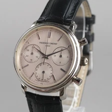 FREDERIQUE CONSTANT CHRONOGRAPH Swiss Made Men's Watch 35mm  Vintage New Battery