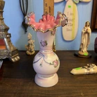 Fenton Rosalene Charleton Collection Ruffled Vase 9”