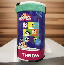 Adopt Me "Raise A Pet" Roblox Super Soft Kids Microfiber Throw Blanket 46x60