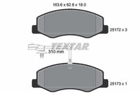 NEU - Textar 2517201 Bremsbelagsatz, Scheibenbremse Passend FüR Nissan Opel