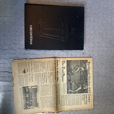 1968 YEARBOOK MOREHEAD STATE UNIVERSITY ''RACONTEUR'' Plus 1966 Trail Blazer Paper